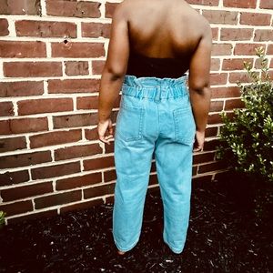 Blue denim street jeans